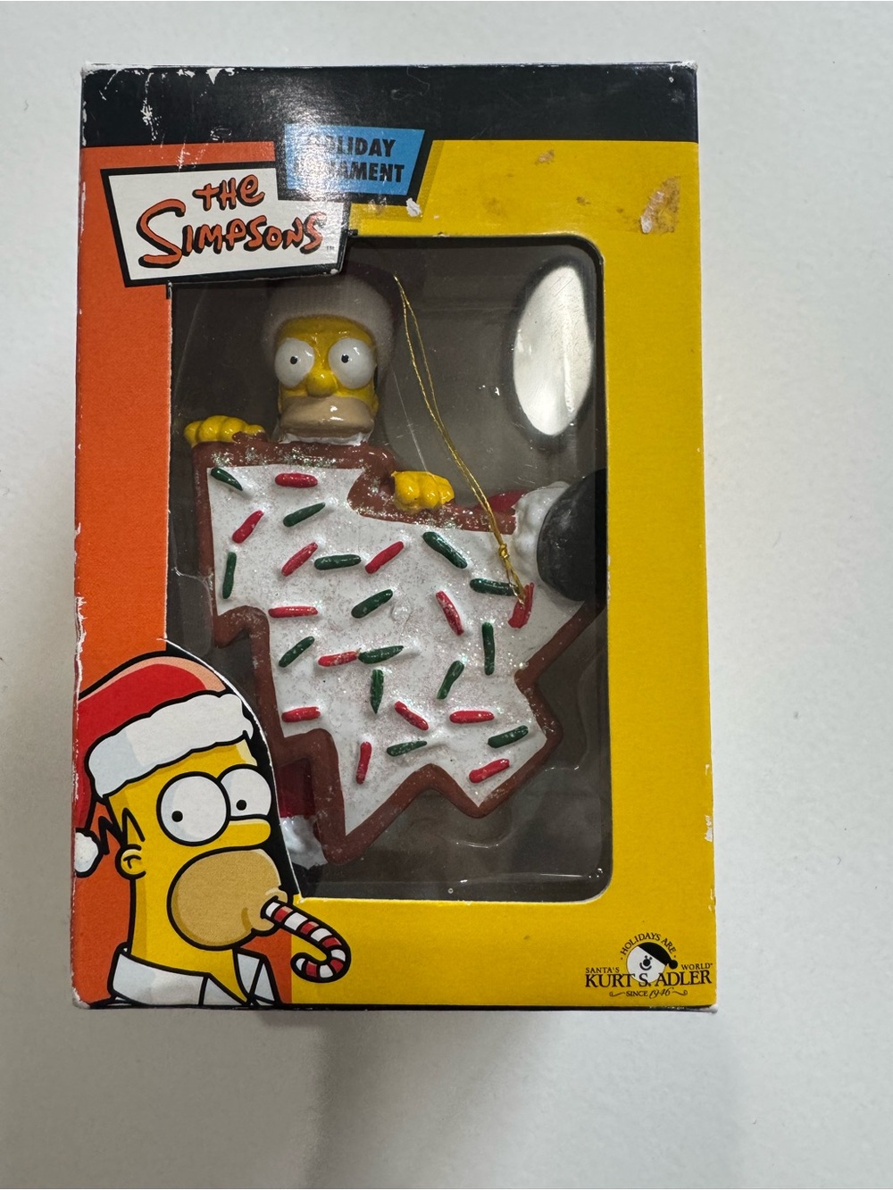 Vtg NIB The Simpsons HOMER SIMPSON Christmas Cookie Holiday Ornament Kurt Adler